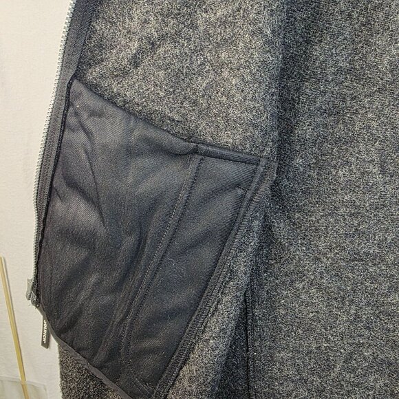 Woolrich Womens Medium Charcoal Wool Blend Zip Jacket 80s Deadstock USA Vintage - Picture 6 of 13